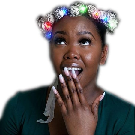 Endless Games Light Up Princess Rosebud Flower Crown, Multi Color EN3332229